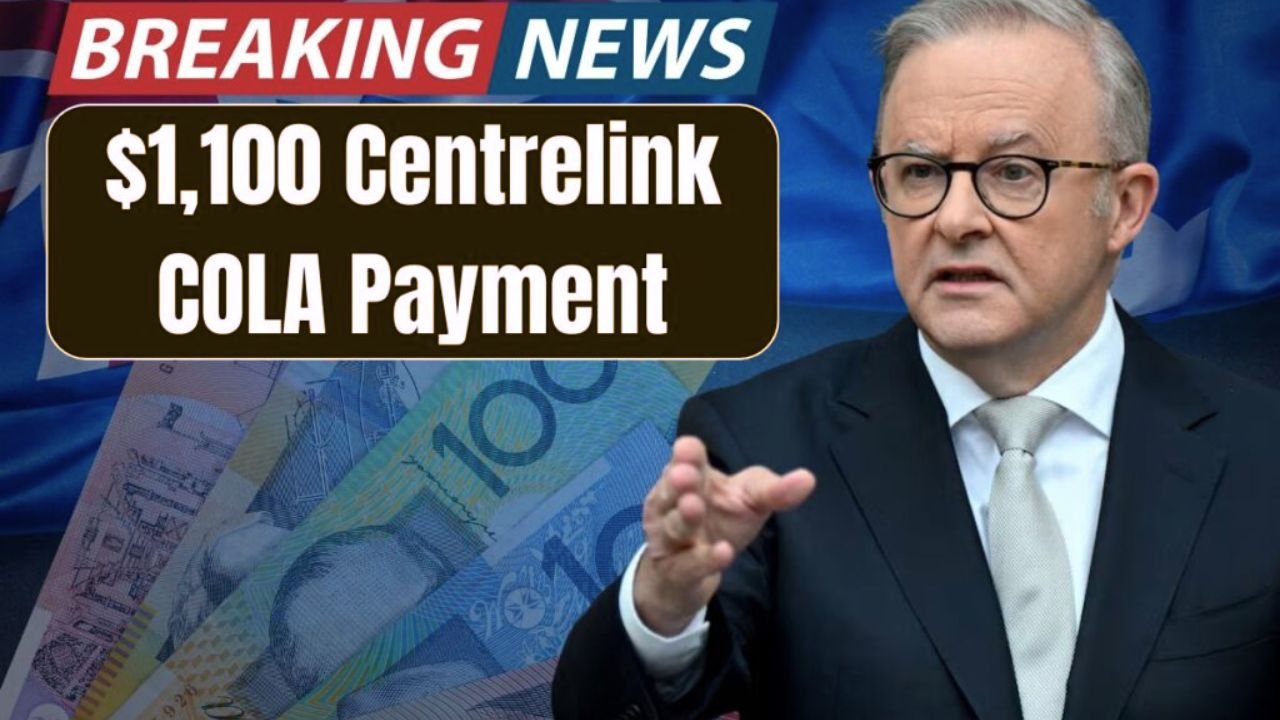 $1,100 Centrelink COLA Payment September 2025